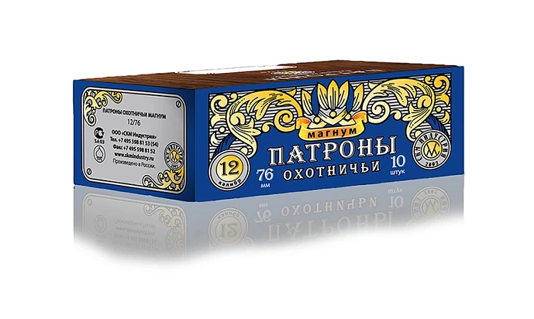 ПАТРОН СКМ ДРОБЬ №00 12/76 43ГР МАГНУМ
