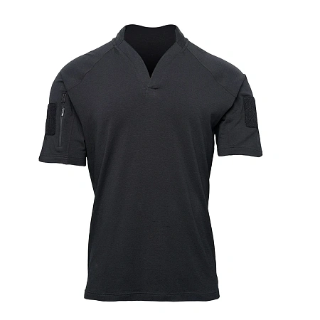 ТОЛСТОВКА KRYPTEK GARRISON ВОРОТНИК РЕГБИ КОРОТКИЕ РУКАВА BLACK