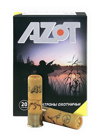 ПАТРОНЫ АЗОТ HUNTING ДРОБЬ №000 20/70