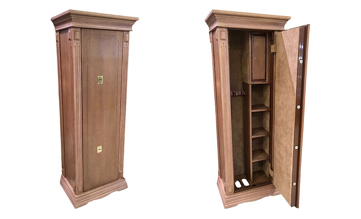 ШКАФ ОРУЖЕЙНЫЙ ШЭЛ 335 СВЕТЛО КОРИЧНЕВЫЙ