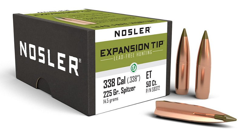 ПУЛЯ NOSLER 338CAL 225GR E-TIP BOX 50ШТ