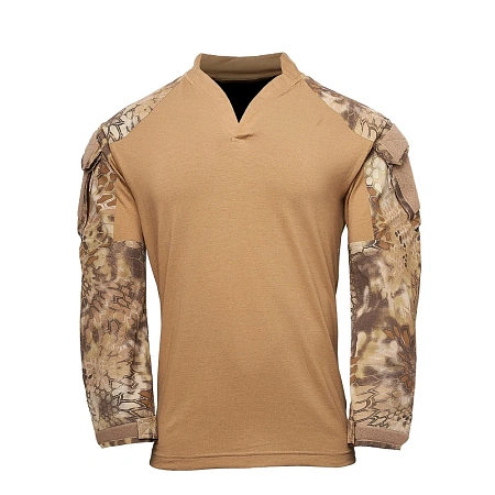 ТОЛСТОВКА KRYPTEK TACTICAL ВОРОТНИК РЕГБИ ДЛИННЫЕ РУКАВА COYOTE/HIGHLANDER