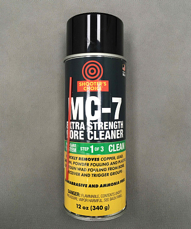 ОЧИСТИТЕЛЬ СТВОЛА SHOOTER'S CHOISE MC-7 EXTRA STRENGHT 340ГР АЭРОЗОЛЬ