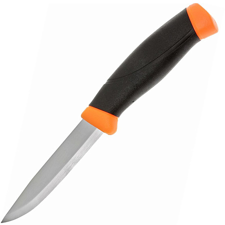 НОЖ ФИКСИРОВАННЫЙ MORAKNIV COMPA F ORANGE КЛИНОК STAINLESS STEEL РУКОЯТЬ РЕЗИНОВЫЕ НАКЛАДКИ