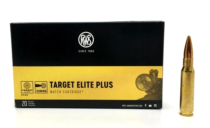 ПАТРОНЫ RWS 308 WIN 10,9ГР (168GRN.) TARGET ELITE PLUS