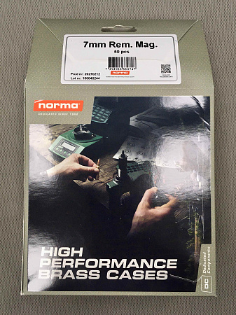 ГИЛЬЗА NORMA 7 REM MAG BOX 50ШТ