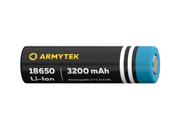 АККУМУЛЯТОР ARMYTEK 18650 LI-ION 3200 МАЧ / НЕ ЗАЩИЩЕННЫЙ