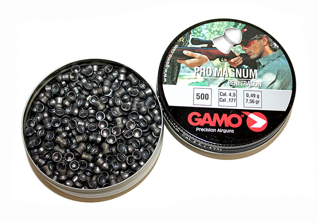 ПУЛИ ПНЕВМАТИЧЕСКИЕ 4,5MM GAMO PRO MAGNUM 0,49ГР УПАКОВКА 500ШТ