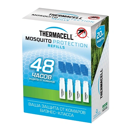 НАБОР РАСХОДНЫХ МАТЕРИАЛОВ ДЛЯ ПРОТИВОМОСКИТНЫХ ПРИБОРОВ THERMACELL 4 БУТАНОВЫХ КАРТРИДЖА+12 ПЛАСТИН