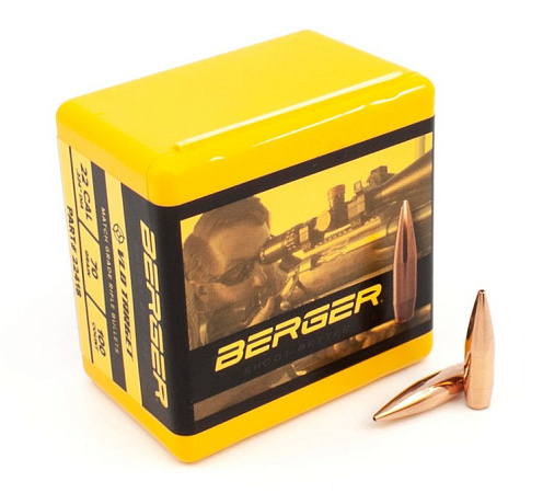 ПУЛЯ BERGER 22CAL 70GR VLD TARGET BOX 100ШТ