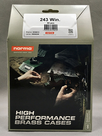 ГИЛЬЗА NORMA 243 WIN BOX 50 ШТ