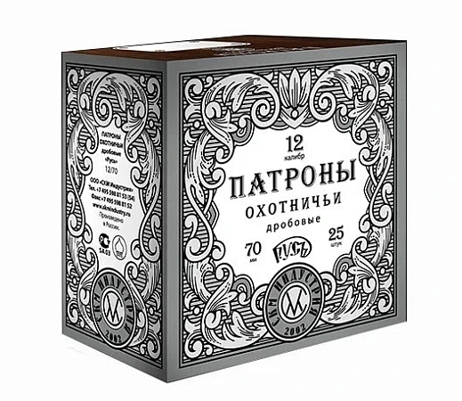 ПАТРОН СКМ РУСЬ ДРОБЬ №7 12/70 32ГР