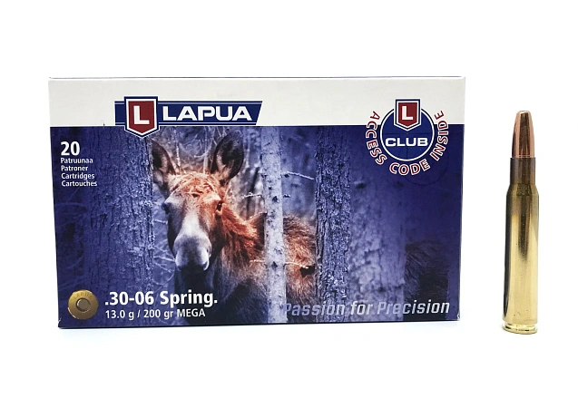 ПАТРОНЫ LAPUA 30-06 13,0ГР 200GRN MEGA