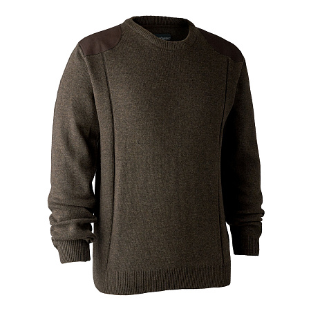СВИТЕР DEERHUNTER SHEFFIELD С КРУГЛЫМ ВОРОТОМ DARK ELM