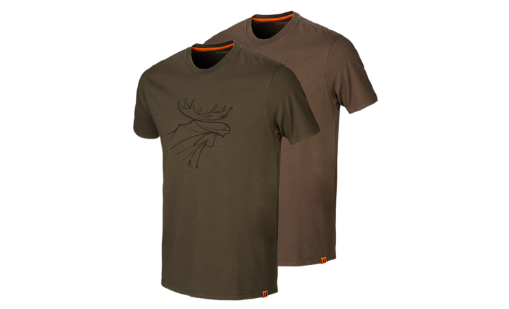 ФУТБОЛКА HARKILA GRAPHIC КОМПЛЕКТ ИЗ 2 ШТУК WILLOW GREEN/SLATE BROWN