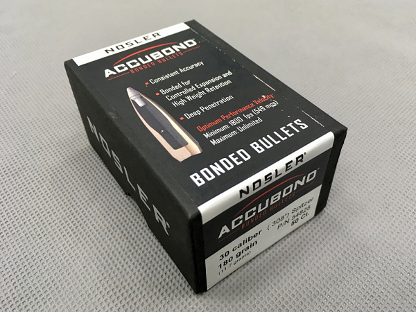 ПУЛЯ NOSLER 30CAL 180GR ACCUBOND BOX 50ШТ