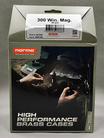 ГИЛЬЗА NORMA 300 WIN MAG BOX 50ШТ
