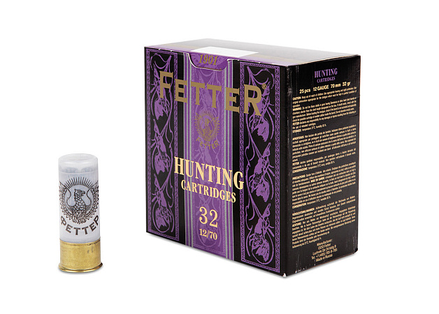 ПАТРОН ФЕТТЕР 12/70 ДРОБЬ № 3 32ГР