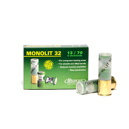 ПАТРОНЫ DDUPLEKS ПУЛЯ MONOLIT 12/70 32ГР